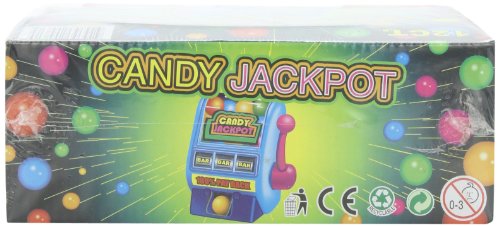 Kidsmania Candy Jackpot Slot Machine Candy Dispenser, 0.7-Ounce Candy-Filled Dispensers (Pack of 12)