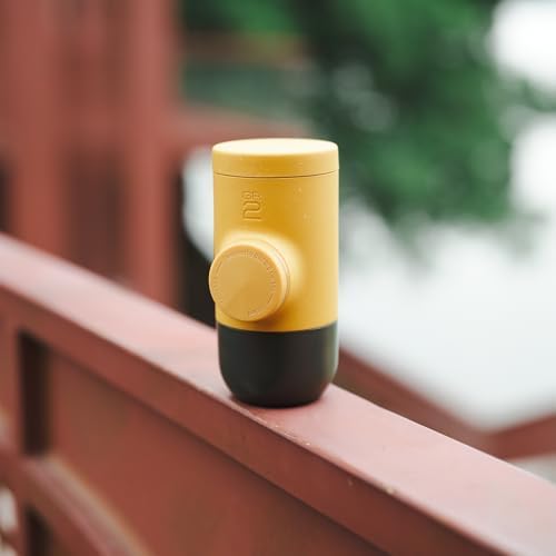 Wacaco Minipresso GR, Portable Espresso Machine, Compatible Ground Coffee, Hand Coffee Maker, Travel Gadgets, Manually Operated, Perfect for Camping, Hiking