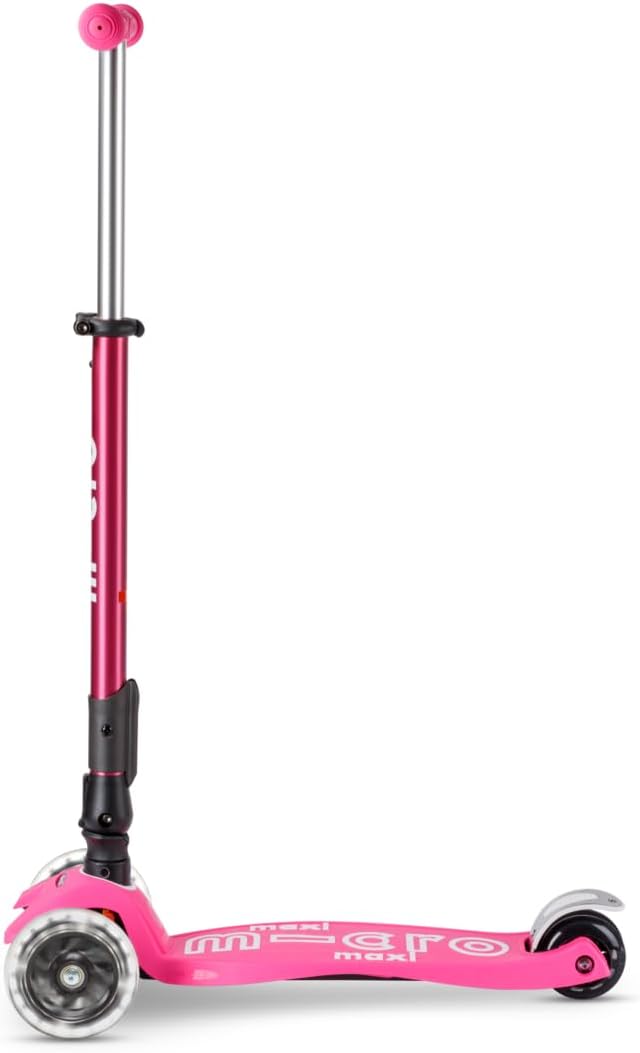 Micro Kickboard | Maxi Foldable LED Kids Scooter for Ages 5-12 | Children