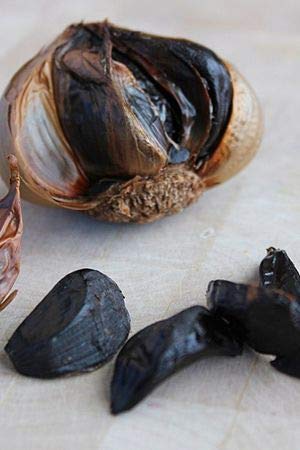 Organic Black Garlic Sea Salt Aged FULL 90 Days, Vegan, GMO Free, Gluten Free 75gr