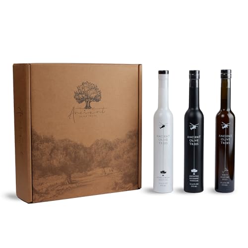 ANCIENT OLIVE TREES - Extra Virgin California Olive Oil | Pressed from Arbosana & Arbequina Olives | Hydroxytyrosol & Polyphenol Rich Olive Oil | EVOO Great for Dipping & Cooking | 12.6 FL. OZ. | 1 CT