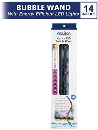 Aqueon Fish Tank Aquarium Flexible LED Accent Light and Bubble Wand, Blue, 14 Inch