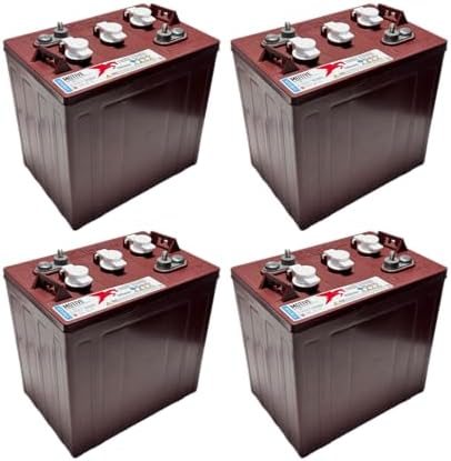 Banshee 4 Pack - Trojan T-105 Plus 6V Volt Deep Cycle Golf Cart, Solar, Marine, RV and Industrial Use Battery …