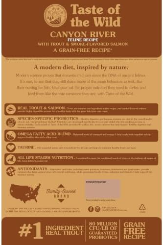 Taste of the Wild Rocky Mountain Dry Cat Food, Roasted Venison, 5lb | Kitten, Adult & Senior Cats | High Protein | Grain Free Recipe* | Nutrient Dense to Help Support Peak Health