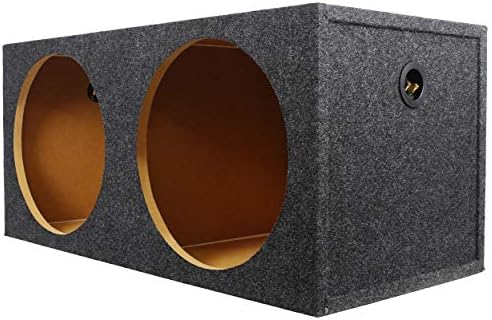 Rockville RD15 Dual 15" 3/4" MDF Sealed Car Subwoofer Enclosure Box, USA | 2.1 cu.ft. Net Volume Per Sub, Precision Cut, Glued and Stapled Joints