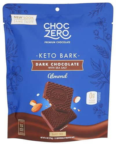 Choczero, Bark Almond Dark Chcolate Sea Salt, 6 Ounce