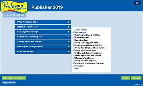 Professor Teaches Office 2019 & Windows 10 - Training Software for Microsoft Office & Windows 10 Includes Interactive Training for Word, Excel