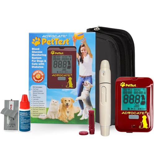 PetTest Genteel Glucose Monitor Kit for Dogs and Cats, Pain-Free Testing
