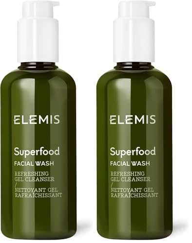 ELEMIS Superfood Facial Wash | Revitalizing Daily Prebiotic Gel Wash Gently Cleanses, Nourishes, and Balances Skin for a Fresh, Glowing Complexion