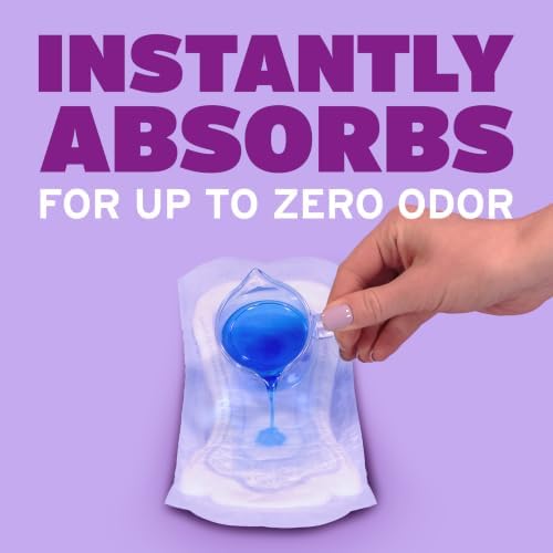 Poise Incontinence & Postpartum Pads for Bladder Leaks, 4 Drop Moderate Absorbency, Regular Length, 20 Count, Packaging May Vary