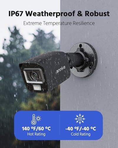 ANNKE 3K Lite Wired Security Camera System Outdoor, 8X 2MP Cameras, 1TB HDD | AI Human/Vehicle Detection