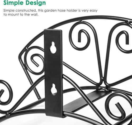 TomCare Garden Hose Holder, Heavy Duty 150 ft Capacity Hose Hanger