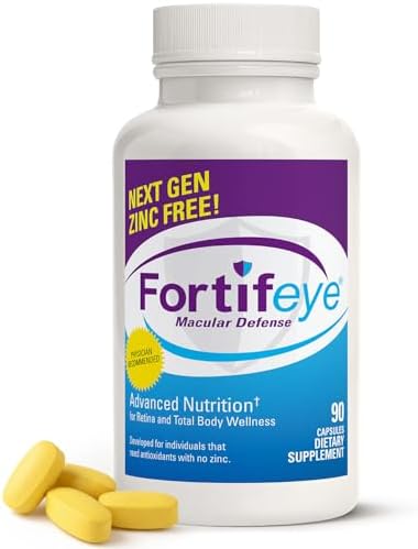 Fortifeye Vitamins Macular Defense Multivitamin-30 Day Supply, 90 Tablets (Zinc Free), All Natural Total Body & Eye Vitamins for Vision, Pure Macular Support Formula, Complex Eye Vitality Supplement