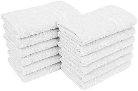 16" x 29" Allure 29 White Salon Spa Towels - 12 Pack