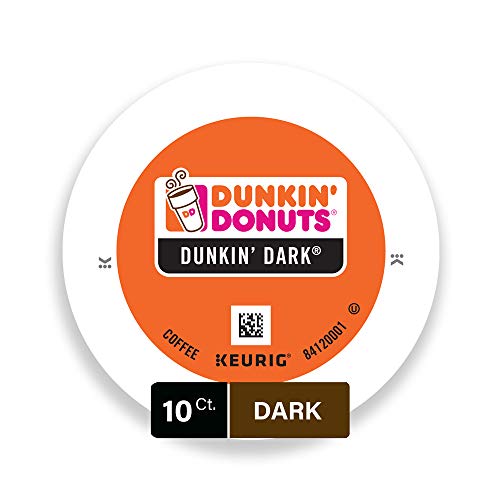 Dunkin' Donuts Dunkin' Dark K-Cup Pods, Dark Roast, For Keurig Brewers, 10 Count