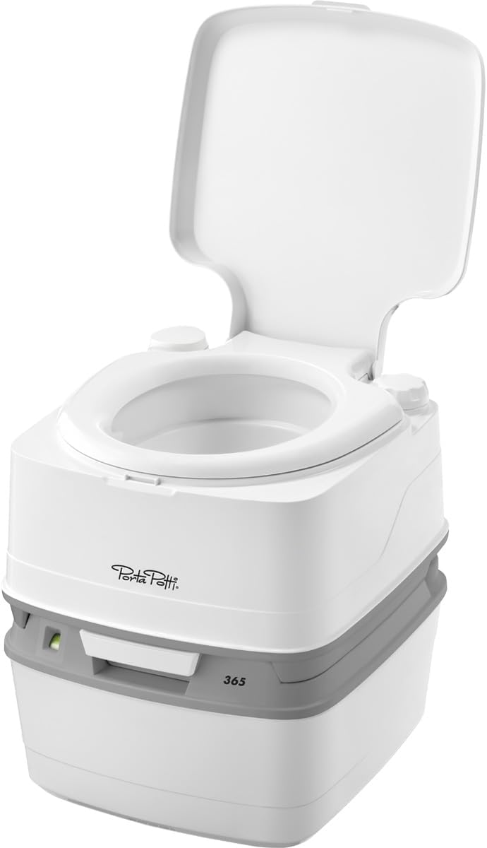Porta Potti Thetford Porta Potti 365 Portable Toilet (for RV, Marine, Camping, Vans, Trucks, Healthcare) 92820, White