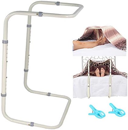 Zelen Blanket Lifter for Feet Lift Bar Sheet Riser Foot Tent Blanket Support Holder 26-34'' Adjustable Bed Cradle Assistance Device Hospital Bed