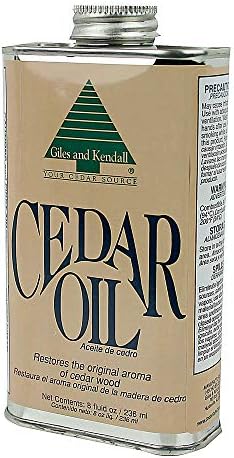 Cedar Oil - Giles and Kendall - Restores the Original Aroma of Cedar Wood, 8 oz