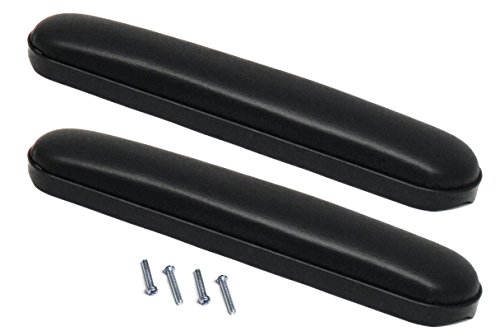 ALCO Heavy Duty Desk Length (10-1/4") Wheelchair Arm Pads, Black (Pair), Universal: Fits Most Medline, Drive, Invacare, E&J, Guardian, Lumex, Tuffcare