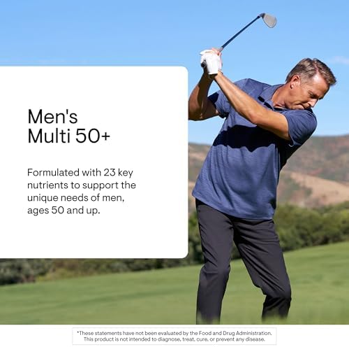 THORNE Men's Multi 50+, Comprehensive Daily Multi-Vitamin, 180 Capsules