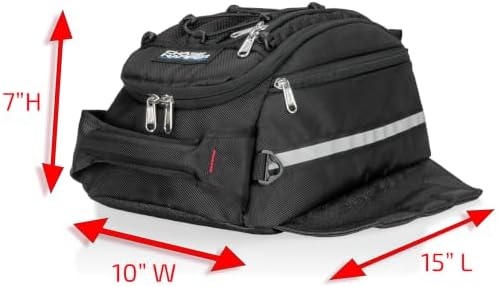 Chase Harper USA 540 Magnetic Tank Bag - Water-Resistant, Tear-Resistant, Industrial Grade Ballistic Nylon with Anti-Scratch Rubberized Bottom