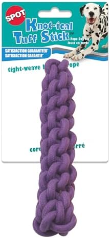 SPOT Knot-ical Tuff Stick - Braided Rope Dog Toy, Tight Weave Nautical Rope Fetch and Tug Toy, Great for Moderate Chewers