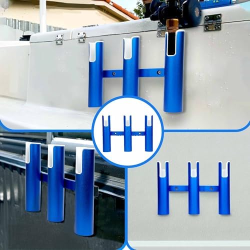Aluminium Fishing Rod Holders for Boat, Wall-Mounted Fishing Pole Roof Rod Rack,Surf Fishing Rod Holder for Truck, Boats & Yacht