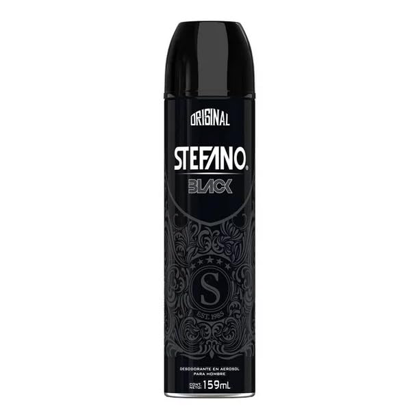 Stefano Black Desodorante / Deodorant Spray by Lournay 4.3 Oz (125 grs) by Stefano