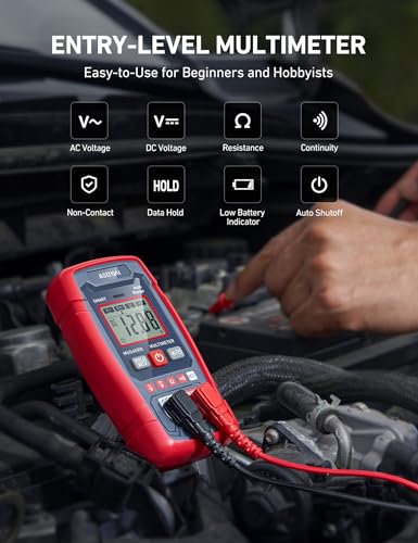 AstroAI Digital Multimeter, TRMS 4000 Counts, Auto-Ranging, Battery Test