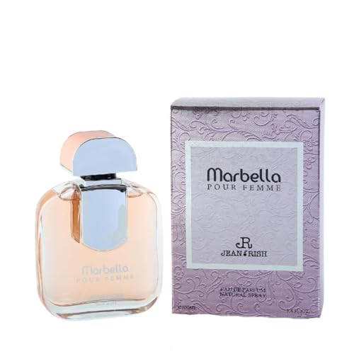 Marbella Perfume for Women Eau De Parfum, Long-Lasting Luxury Fragrance, Made In USA - Pear, Jasmine, Vanilla, Iris, Patchouli Scent - 100ml / 3.4 oz