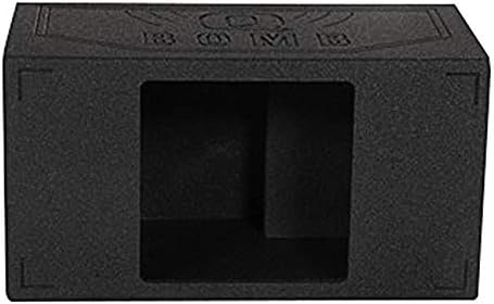 QPower QBOMB Single 12-Inch Speaker Box – Side-Ported Design with Black Bed Liner – Compatible with Kicker L7 Subwoofer