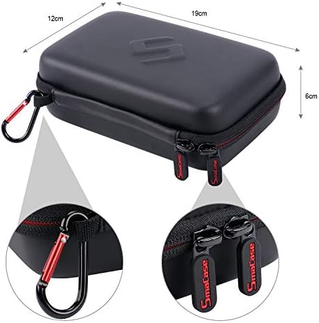 Smatree Carrying Case for Nintendo 3DS XL/2DS XL | Hard Protective Shell Travel Case for Nintendo New 3DS - Super NES Edition-Black/Red