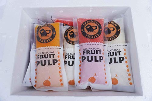 Tamarin Fruits All Natural Frozen Fruit Pulp perfect for Juicing, Cocktails, Smoothies, Desserts, and Baking, No Sugar Added, Gluten Free with No Preservatives, (Yellow Dragon fruit, 4lbs)