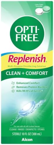 OPTI-FREE Replenish Multi-Purpose Contact Lens Solution, 10 Fl Oz