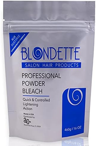 Powder Bleach, Blondette Salon Professional Powder Bleach blue dust-free (460)