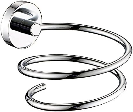Hair Dryer Holder Stainless Steel Chromed (Black)