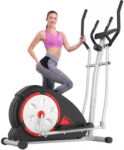 ANCHEER Elliptical Exercise Machine, Elliptical Trainer for Home Gym, Exercise Equipment 500Lbs Max Weight, Ultra-Silent Elliptical Machine