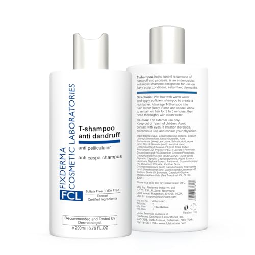 FCL 2% Salicylic Acid T-Shampoo with 1% Tea Tree Oil | Dandruff Shampoo