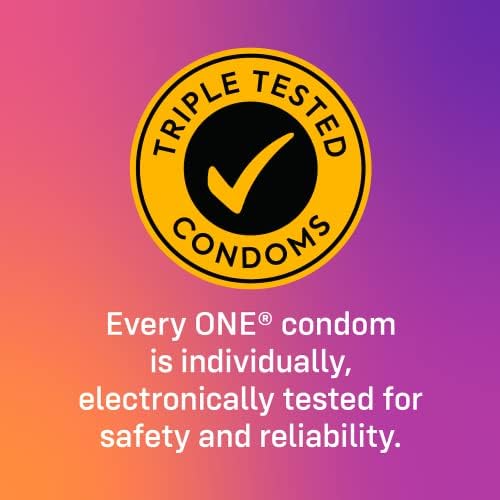 ONE® Condoms Mixed Pleasures™ Variety Pack | Ultra Thin, Glowing, Flavored, and Textured Condoms | 24 Count
