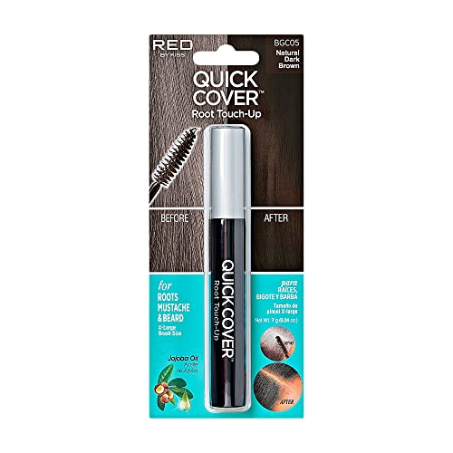 RED by KISS Quick Cover Root Touch Up Rescue (Natural Dark Brown)