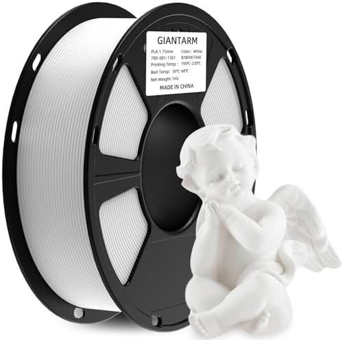 GIANTARM 3D Printer Filament, Silk Gold Pla Filament, 1Kg(2.2lbs) Spool, 1.75mm Dimension Accuracy +/- 0.03mm, 3D Printing Filament
