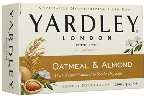 Yardley Oatmeal and Almond Bar Soap, 4.25 Ounce, Set of 3