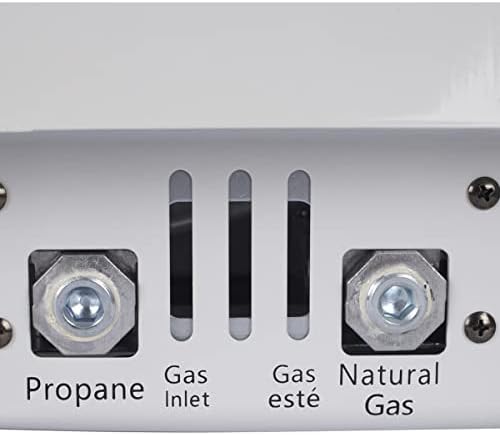 UTY 20,000 BTU Natural Gas Wall Heater, Vent-Free Propane Heater for Indoor Use - Dual Fuel, White