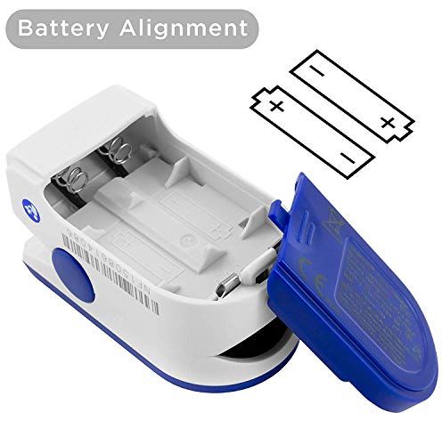 FL350 Blue Pulse Oximeter with Carrying Case, Lanyard & Batteries