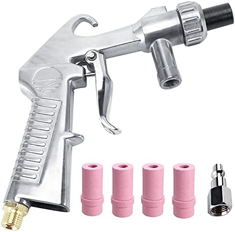 Wogoboo Sandblaster Kit Abrasive Sand Blasting Gun Rust Remove with Air Quick Adapter for Sandblast Cabinets