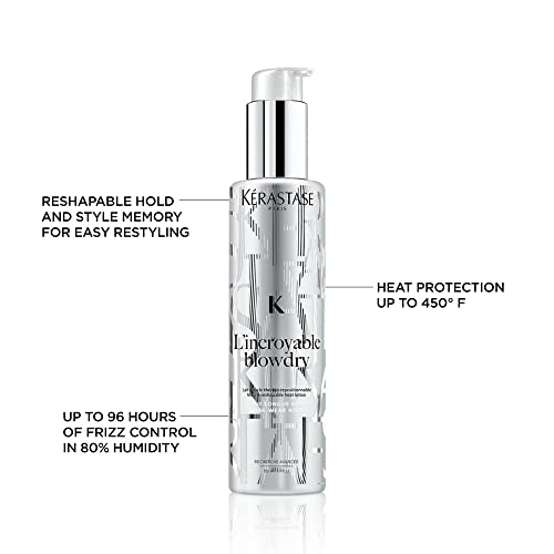 KERASTASE L'incroyable Blowdry Serum - Strong Hold Hair Serum, Provides Heat Protection up to 450°F, Controls Frizz