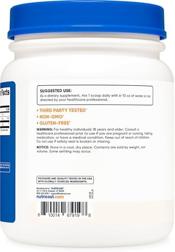 Nutricost D-Mannose Powder 500 Grams (250 Servings) Gluten Free, Vegan | GMO-Free