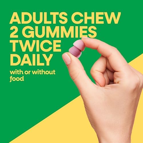 Nature’s Way Alive! Chewable Calcium Gummies with Vitamin D3, 60 ct | Daily Supplement Supports Healthy Bones and Teeth, and Muscle Function*, Strawberry and Raspberry-Lemonade Flavored