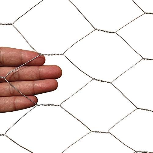 20GA Galvanized 12in x 25ft x 2in Mesh Chicken Wire Hexagonal Poultry Netting