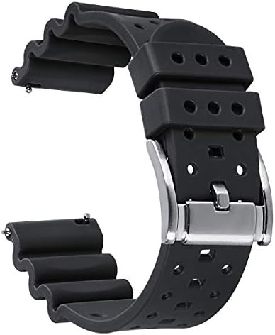 HUAFIY Silicone Watch Band 20mm22mm24mm FKM Rubber Watch Band for Men Women